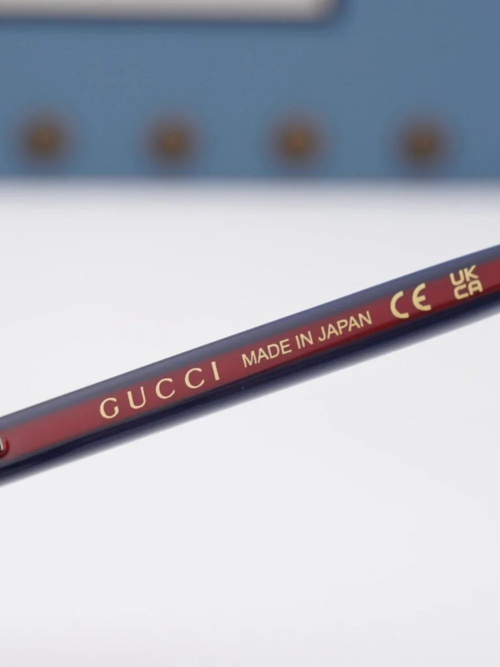 Gucci GG1864O 003 Square Eyeglasses 50mm - Red Havana